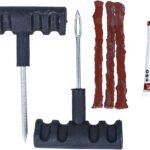 Kit riparazione pnuematici 2 attrezzi colla e stick foratura tubeless