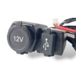 Accendisigari moto 12V copertura impermeabile jack ricarica usb presa accendino sigaretta