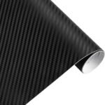 Pellicola termoformabile effetto carbonio wrapping  per auto e moto 50x300cm nero