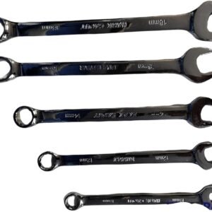Set di 5 Chiavi combinate fissi+ Stella misure 10 12 14 16 18 MM acciaio lucido