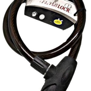 Cavo Antifurto Moto Corda Intrecciata con 2 Chiavi a Cilindro monoblocco 21x120